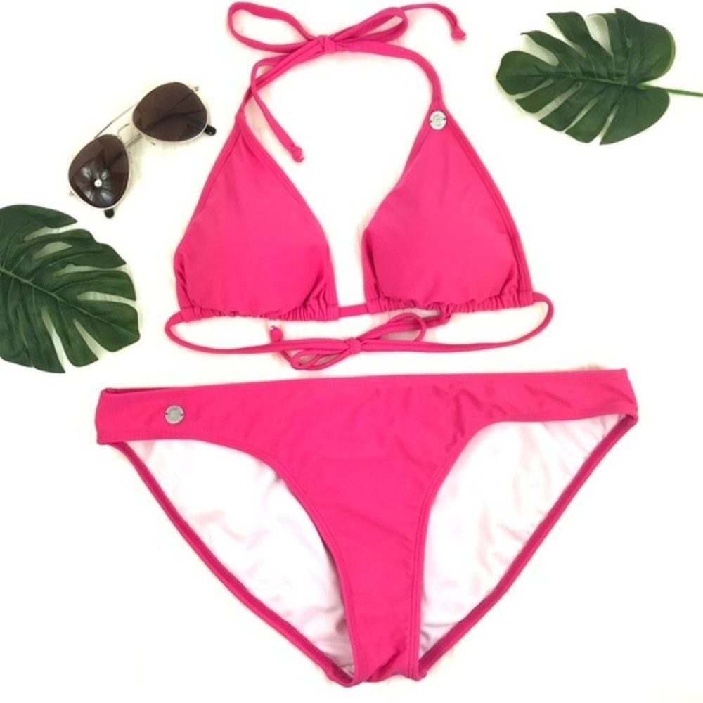 Southern Tide Berry Pink String Bikini Swimsuit Bottom Large